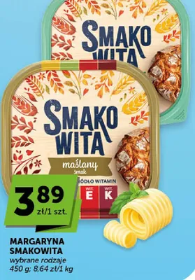 Margaryna Smakowita maślany smak wybrane rodzaje promocja w Groszek