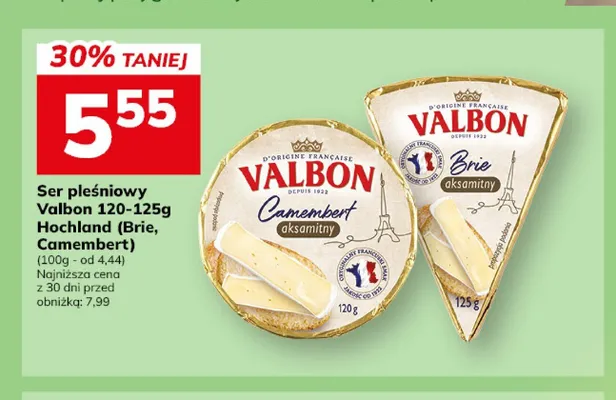 Ser pleśniowy Camembert Valbon promocja w Hitpol