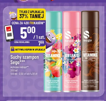 Suchy szampon Sego Vitamins promocja w POLOmarket
