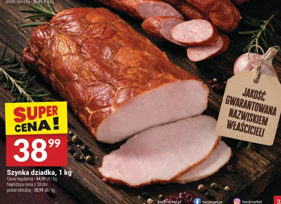 Szynka dziadka Białecki promocja w Twój Market