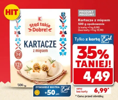 Kartacze z mięsem promocja w Kaufland