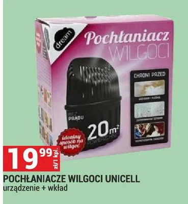 Pochłaniacz POCHŁANIACZ WILGOCI UNICELL urządzenie + wkład promocja w Merkury Market