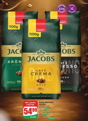 Kawa ziarnista Jacobs Krönung promocja w Dino