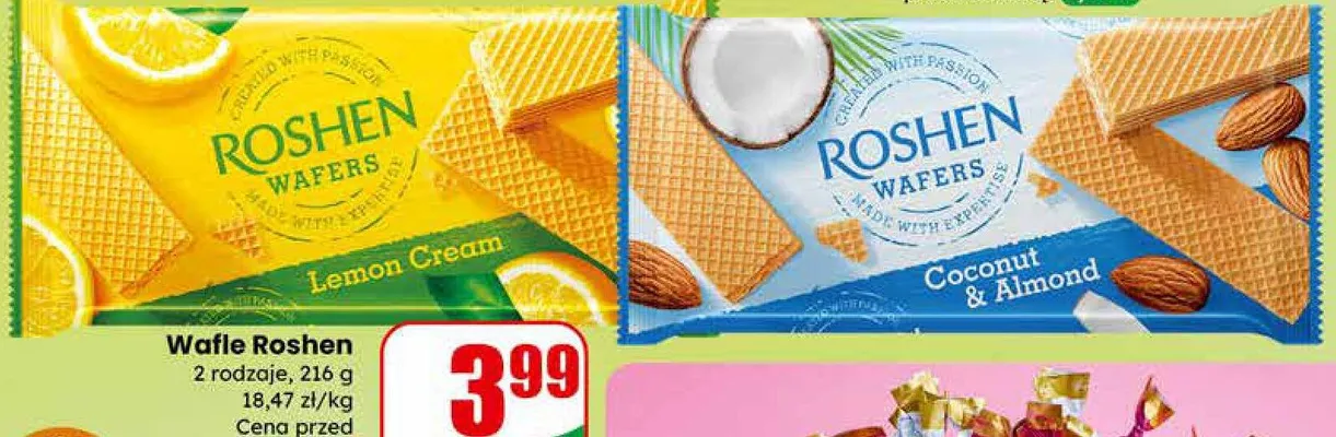Wafle 2 rodzaje promocja w Dino