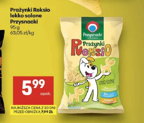 Prażynki Reksio lekko solone Przysnacki promocja w Delikatesy Centrum