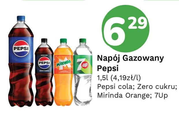 Napój Gazowany Pepsi cola promocja w Limonka