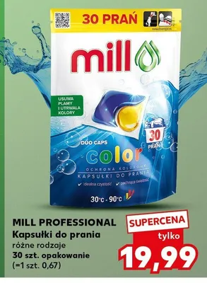 Kapsułki do prania MILL PROFESSIONAL promocja w Kaufland