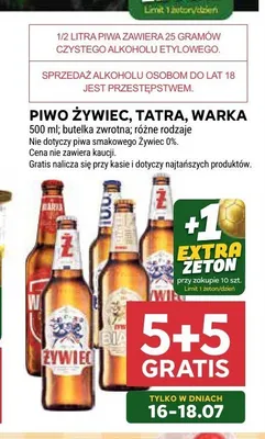 Piwo Tatra promocja w Stokrotka