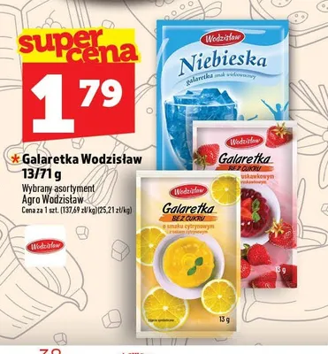 Galaretka o smaku wieloowocowym Niebieska Wodzisław promocja w TOPAZ