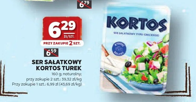 Ser sałatkowy typu greckiego Kortos Turek promocja w Stokrotka