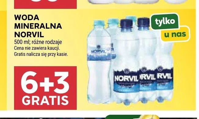 Woda mineralna Norvil promocja w Stokrotka