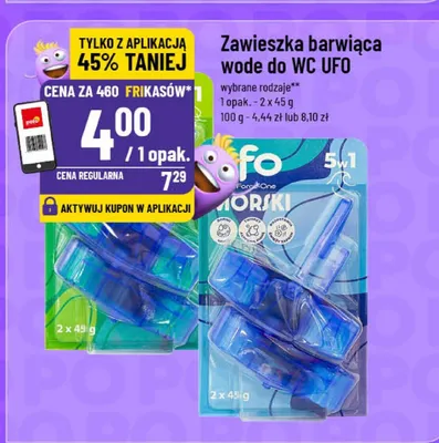 Zawieszka barwiąca wodę do WC UFO promocja w POLOmarket