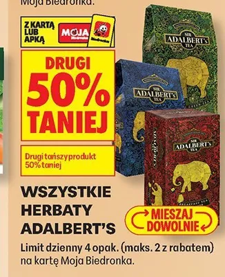 Herbaty Adalbert's promocja w Biedronka