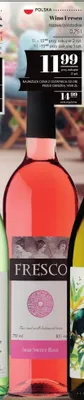 Wino Fresco różowe półsłodkie promocja w POLOmarket