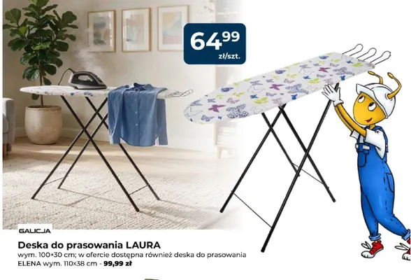 Deska do prasowania Galicja Laura 100x30 cm promocja w PSB Mrówka