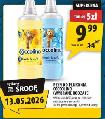 Płyn do płukania Coccolino Fresh & Soft promocja w Arhelan