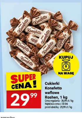 Cukierki Konafetto waflowe Roshen promocja w Twój Market