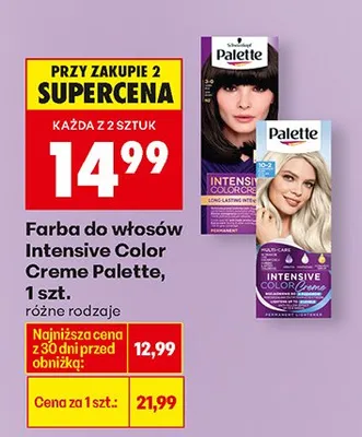 Farba do włosów Intensive Color Creme promocja w Biedronka