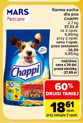 Karma sucha dla psa Chappi promocja w Carrefour Market
