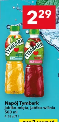 Napój Tymbark jabłko-wiśnia promocja w LEWIATAN