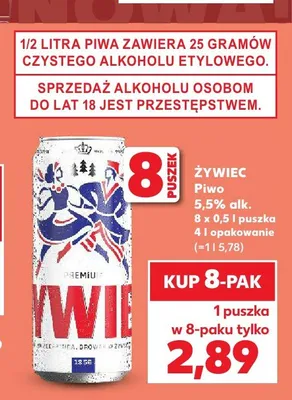 Piwo Żywiec Premium 8-pak promocja w Kaufland