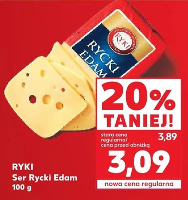 Ser Rycki Edam Ryki promocja w Kaufland
