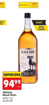 Whisky Black Ram promocja w Biedronka