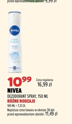 Dezodorant spray Nivea Pearl & Beauty promocja w Drogerie Natura