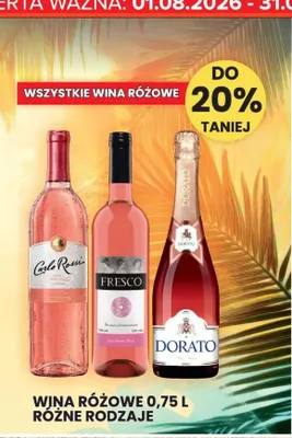 Wina różowe promocja w Wafelek