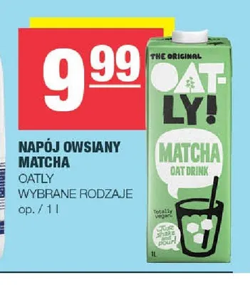 Napój owsiany Matcha Oatly promocja w SPAR