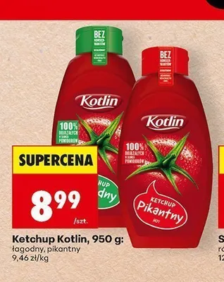 Ketchup łagodny Kotlin promocja w Biedronka