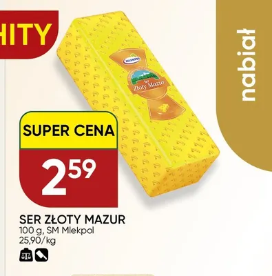 Ser Złoty Mazur Mlekpol promocja w Chata Polska