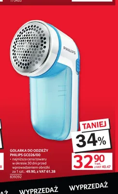 Golarka do odzieży Philips GC026/00 promocja w Selgros
