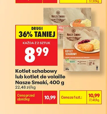 Kotlet schabowy Nasze Smaki promocja w Biedronka