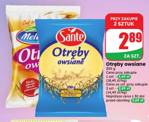 Otręby owsiane Melvit promocja w Dino