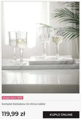 Komplet kieliszków do wina Goblet home & you promocja w home&you