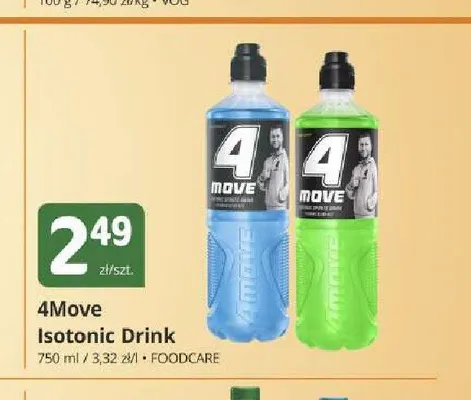 Napój izotoniczny 4Move niebieski promocja w Marketvita