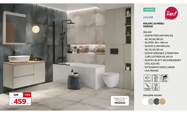 Kolekcja mebli Moduo Cersanit promocja w Komfort