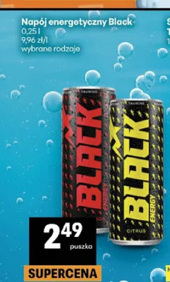 Napój energetyczny classic Black promocja w Delikatesy Centrum