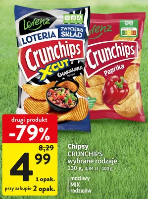 Chipsy Crunchips Paprika promocja w Intermarche