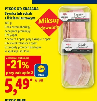 Szynka z liściem laurowym Pikok Od Krajana promocja w Lidl