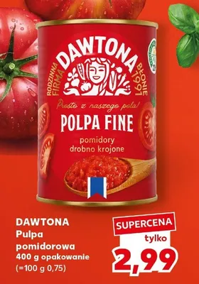 Pulpa pomidorowa Dawtona promocja w Kaufland