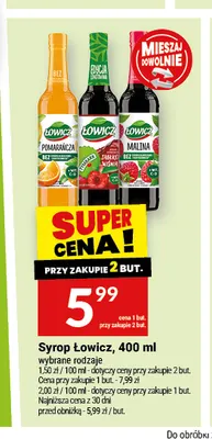 Syrop Łowicz pomarańcza promocja w Twój Market