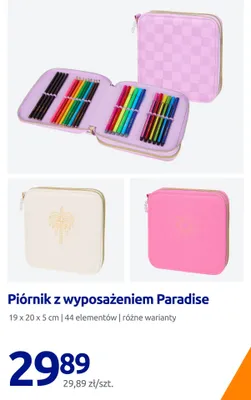 Piórnik z wyposażeniem Paradise promocja w Action