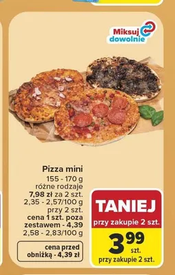 Pizza mini promocja w Carrefour Market