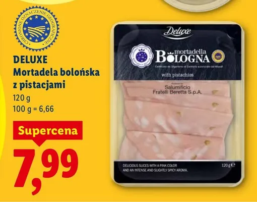Mortadela bolońska z pistacjami promocja w Lidl