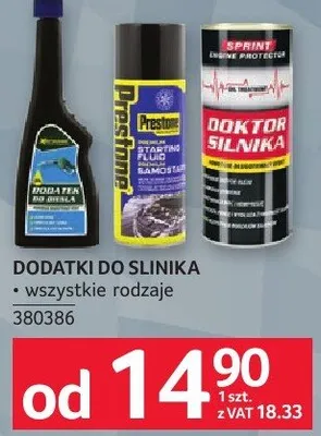 Dodatki do silnika wszystkie rodzaje promocja w Selgros