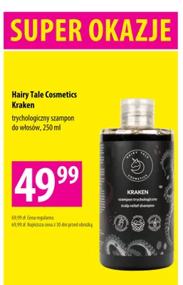 Szampon trychologiczny do włosów Hairy Tale Cosmetics Kraken promocja w Hebe