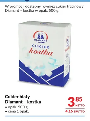 Cukier biały Diamant kostka promocja w Makro