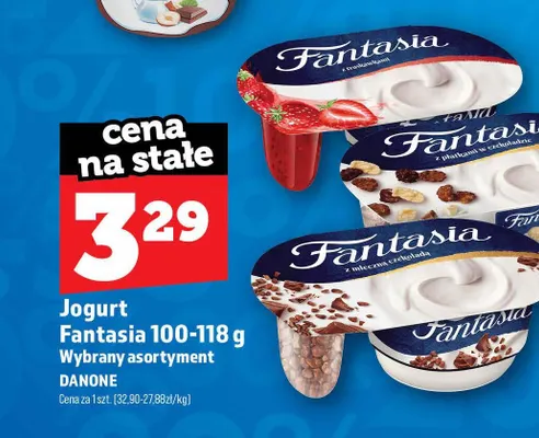 Jogurt Fantasia z mleczną czekoladą promocja w TOPAZ